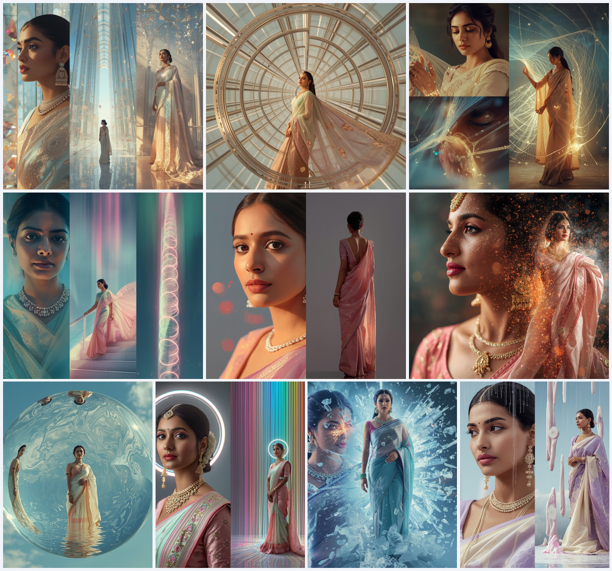 10+ Aesthetic Saree AI Prompts to Create Soft Glow Instagram Ready Photos - Main Thumbnail