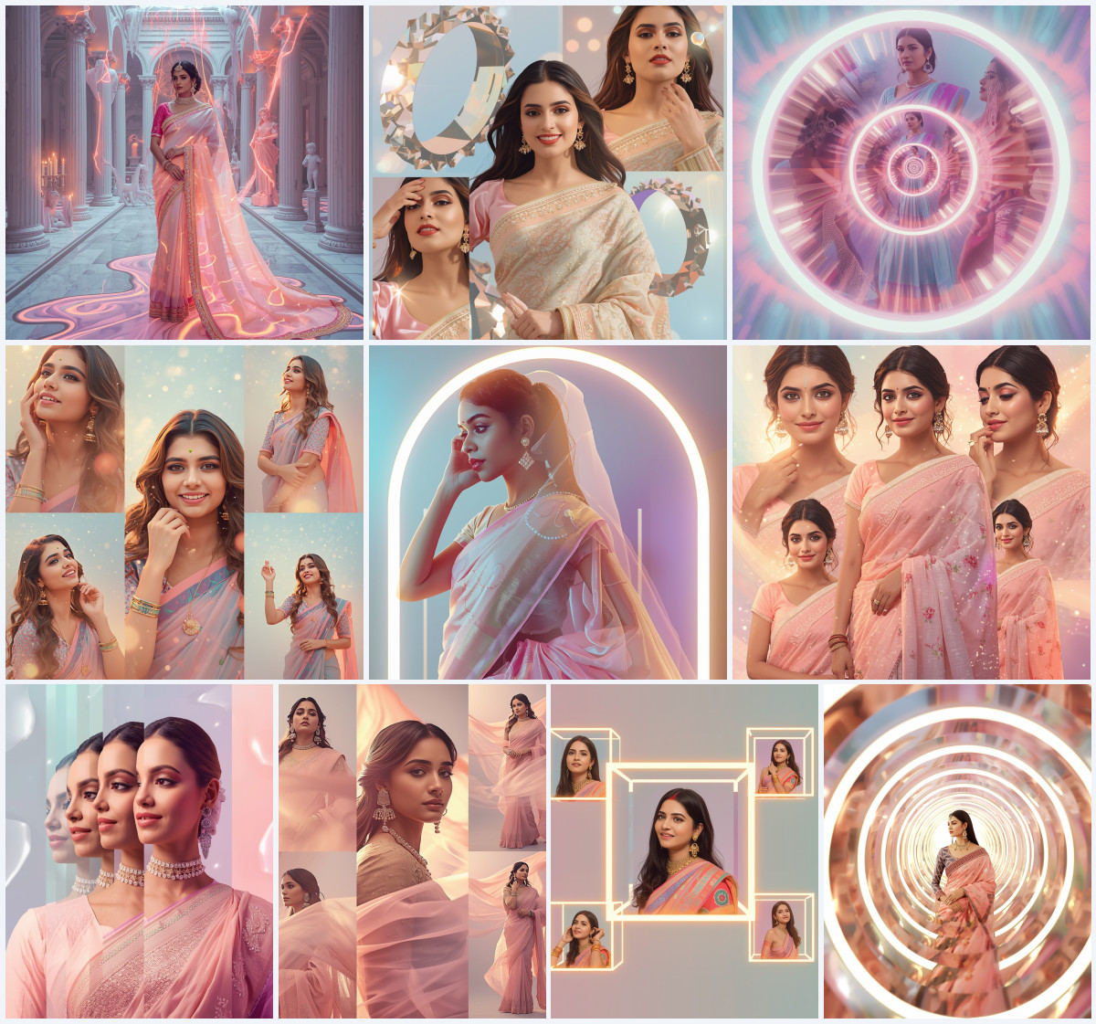 10+ Aesthetic Saree AI Prompts to Create Soft Glow Instagram Ready Photos - Main Thumbnail