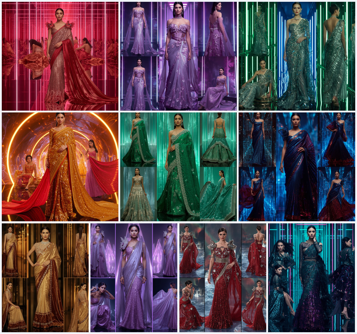 10+ Fancy Ruffle Saree AI Prompts for Instagram Reels to Create Viral Girl Photos using Gemini, Grok, and ChatGPT - Main Thumbnail