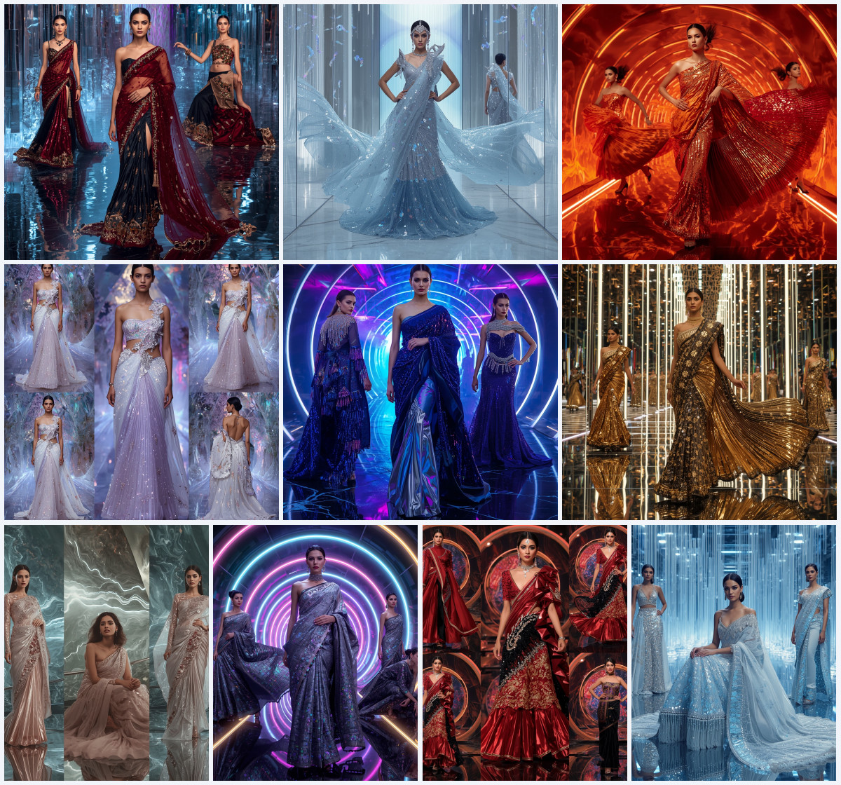 10+ Glossy Satin Saree AI Prompts to Generate Sleek Glamour Photos with High-Key Glow via Gemini, Grok, and ChatGPT - Main Thumbnail