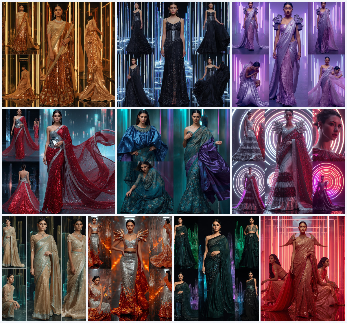 10+ Modern Fancy Net Saree AI Prompts to Create Soft Glamour Portraits with Gemini, Grok, and ChatGPT - Main Thumbnail