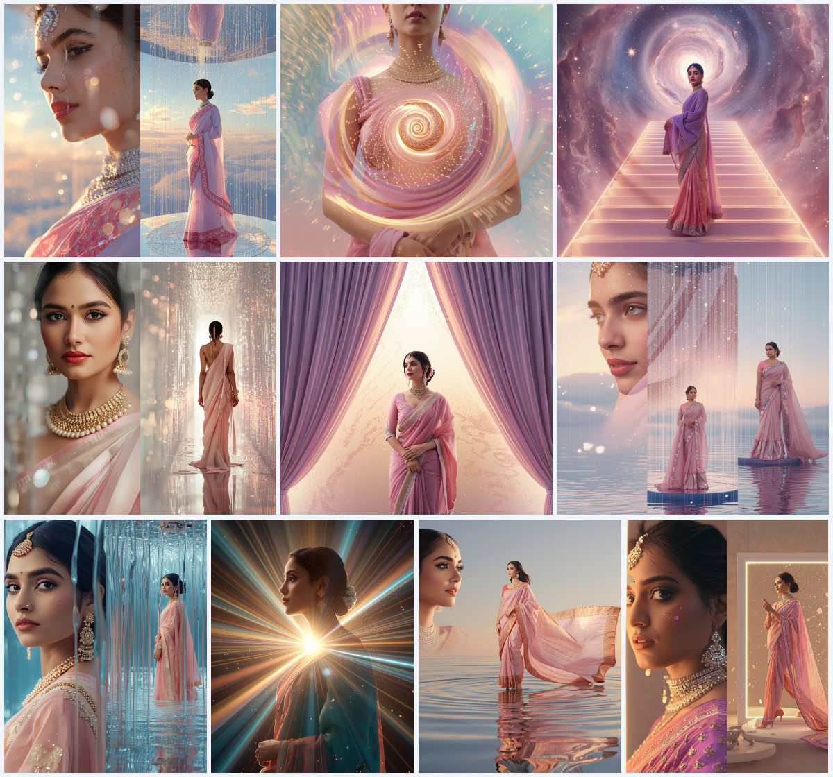 10+ Saree Prompt Text to Image to Create High Quality Ethnic Fashion Photos with Sharp Detail - Main Thumbnail