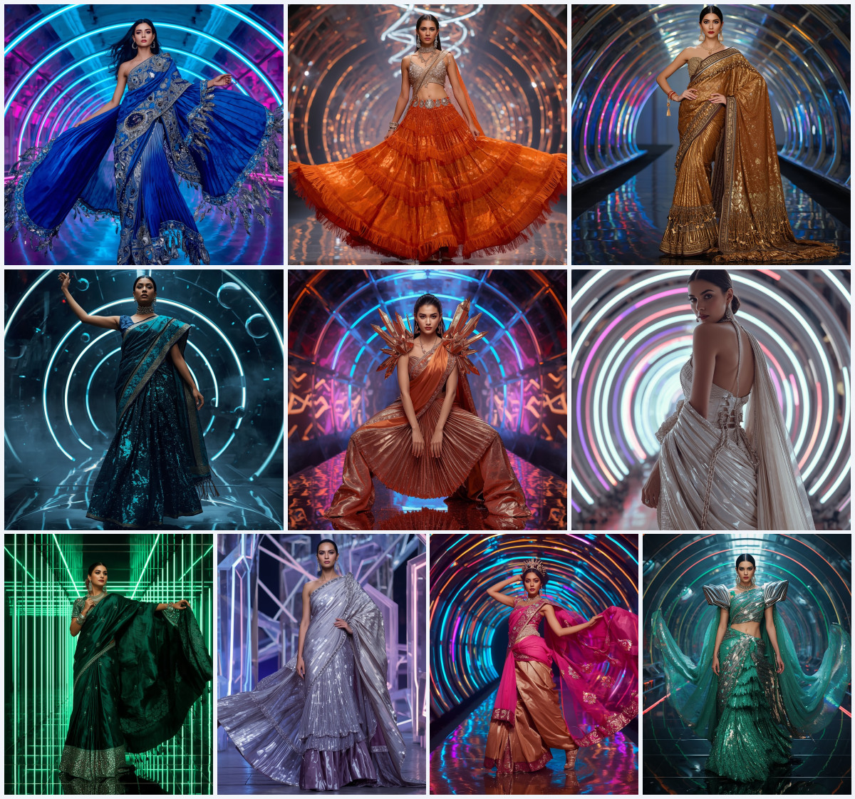 Advanced prompt for gemini rendering pristine luxury velvet devore corset belt saree fashion masterworks - Main Thumbnail