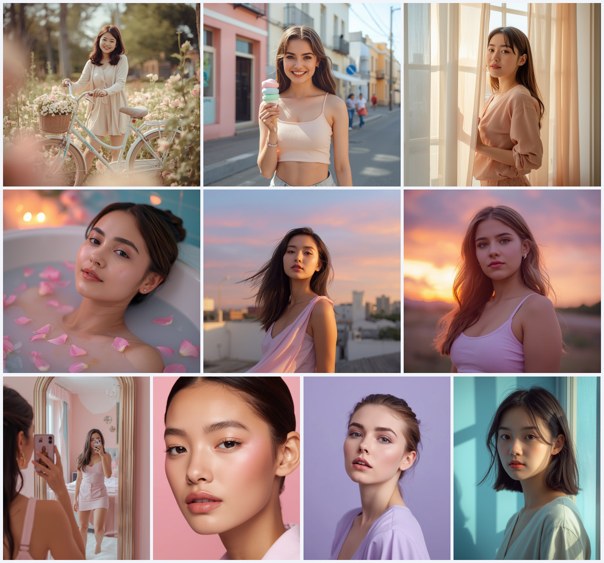 10 AI Prompts for Aesthetic Girl Photos with Pastel Color Theme (2026)
