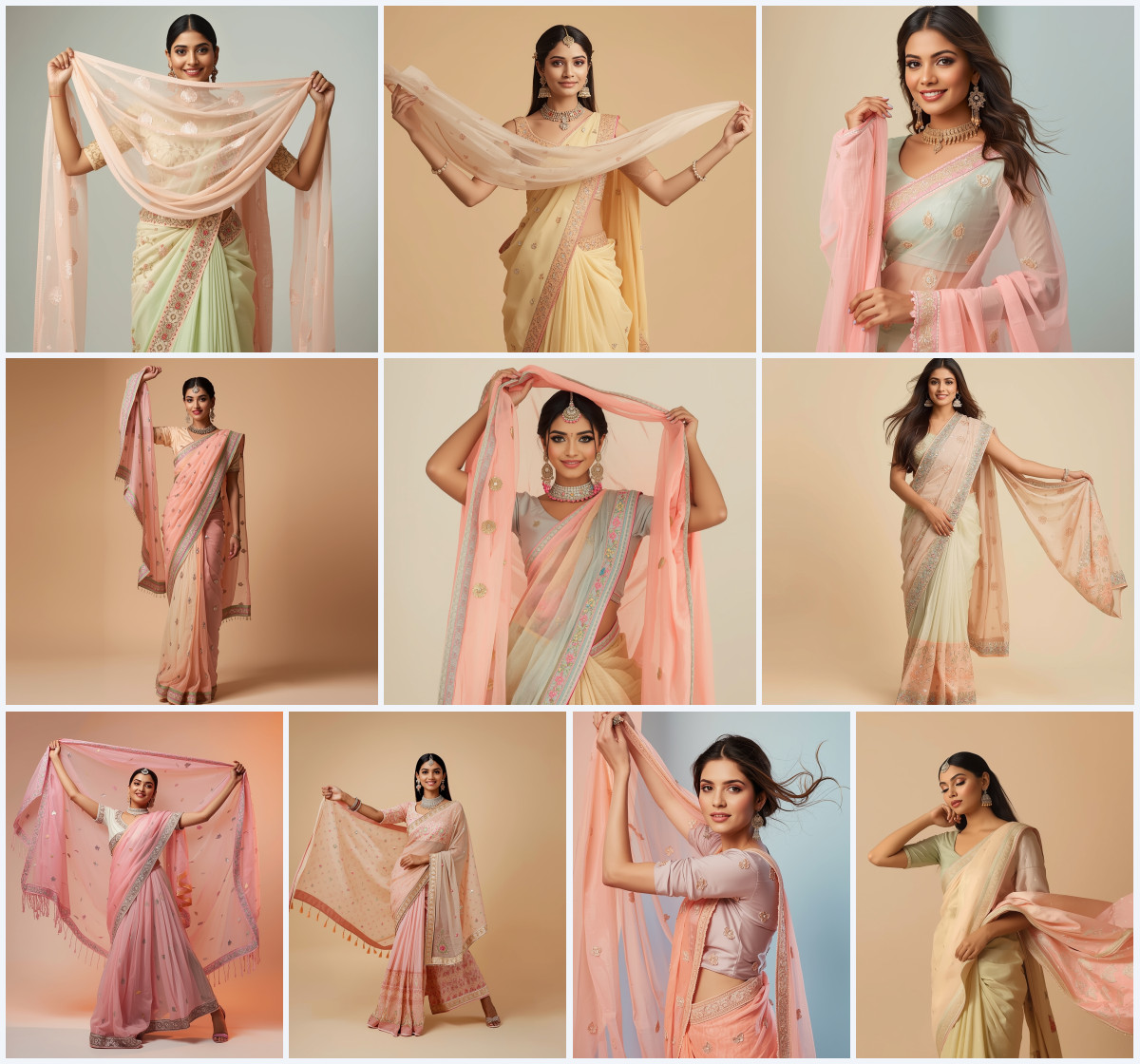 10  Best Viral AI  Festive Saree Prompt  collection  for Women in Festive Saree with  Royal Ethnic Saree Vibes and Cinematic Lighting (2026)