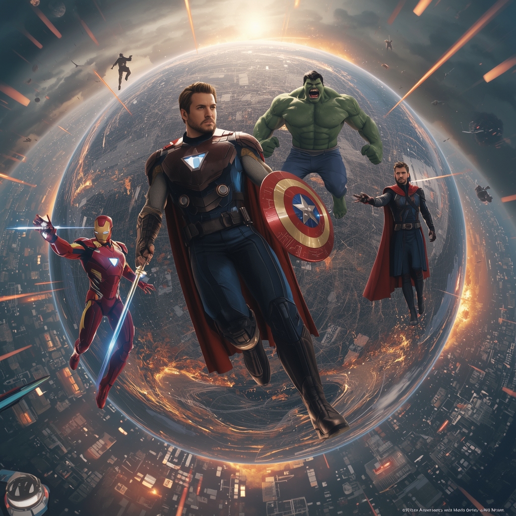 Avengers Ultimate Final Battle 360 Degree War Scene | Ai Gemini Prompt