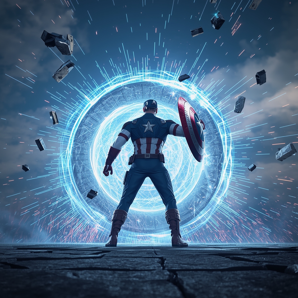 Captain America vs Magneto Shield vs Magnetic Storm Cinematic Scene | Instagram Model Ai Prompt