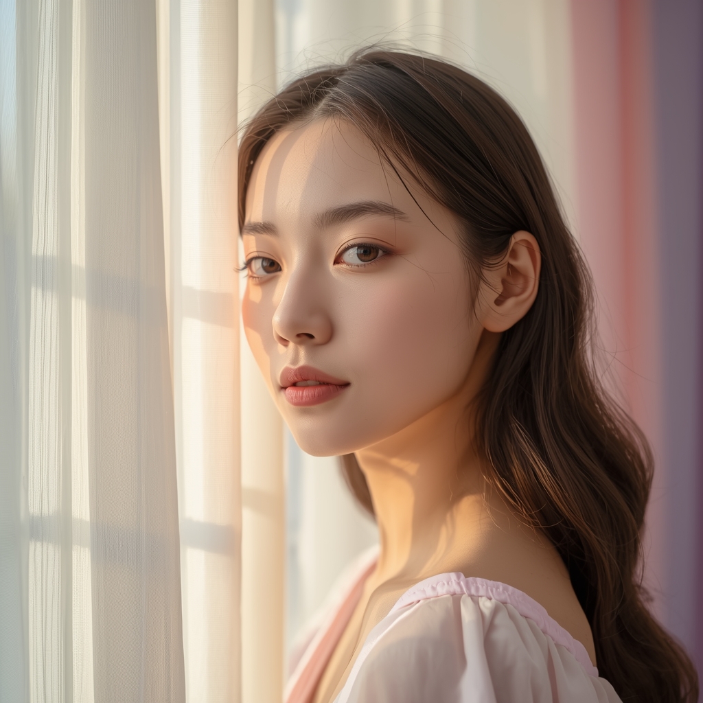 Pastel Window Light Dream Girl Influencers Style – Soft Morning Glow Viral Look | Ai Prompt For Social Media